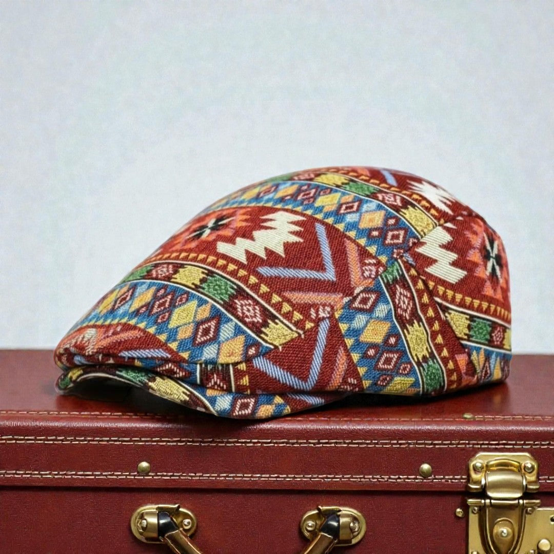 Patterned Flat Cap | CHICAGO