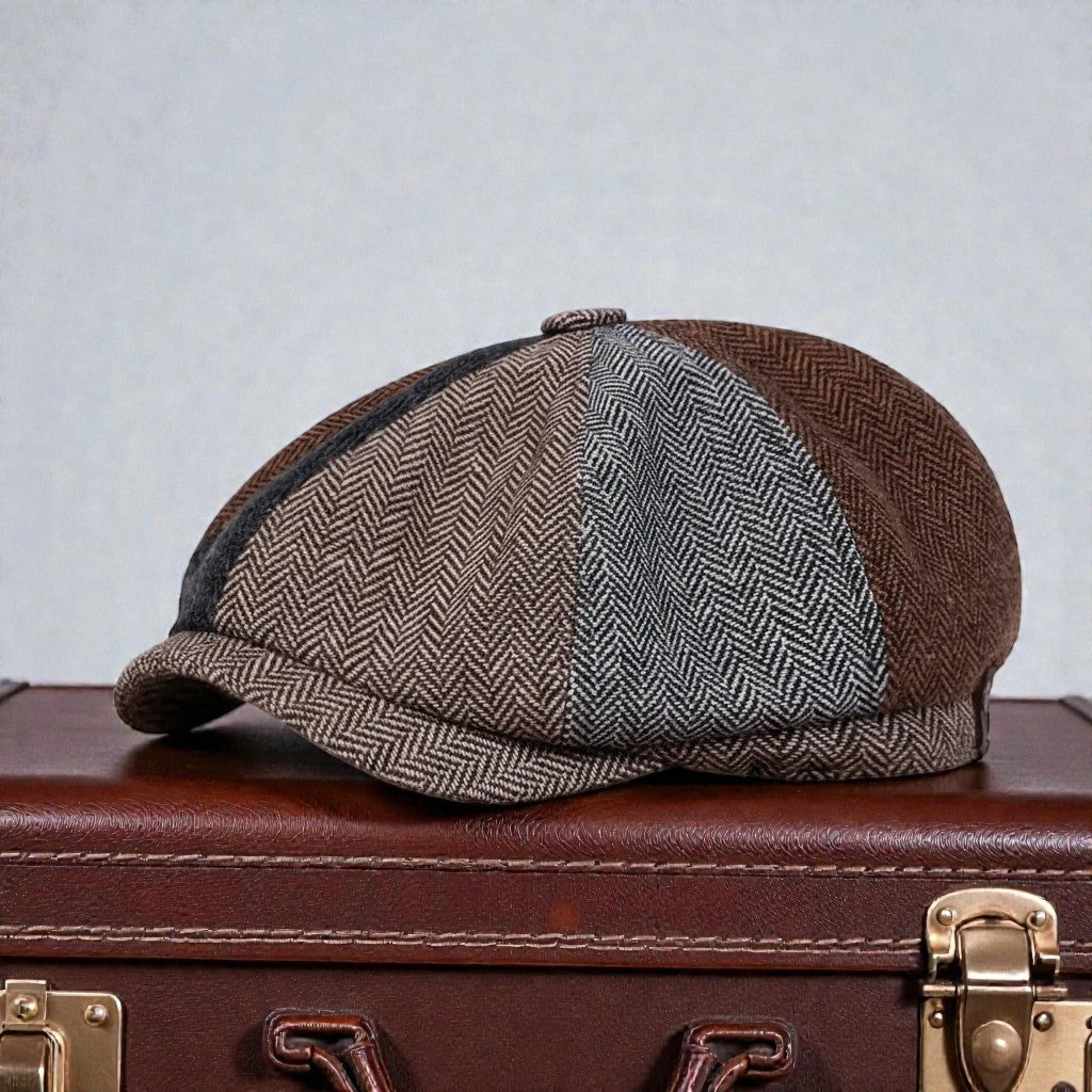 Wool Blend Patchwork Cap | CLEVELAND